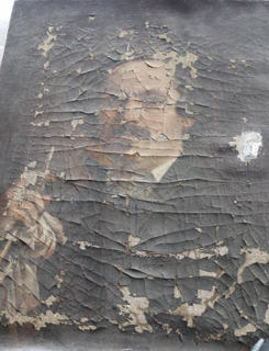 Restauration de tableau - avant