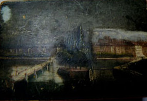 Restauration de tableau - avant