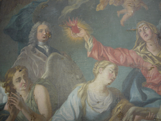Restauration de tableau - avant