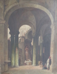 Restauration de tableau - avant