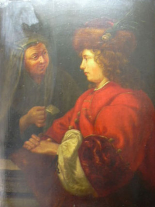 Restauration de tableau - avant
