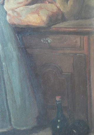 Restauration de tableau - avant