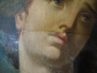 Restauration de tableau - avant