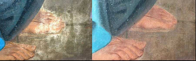 Restauration de tableau