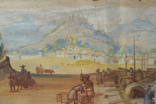 Restauration de tableau - avant