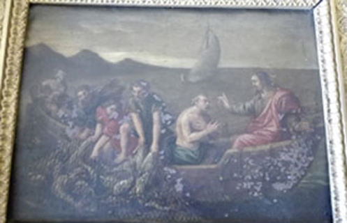 Restauration de tableau - avant