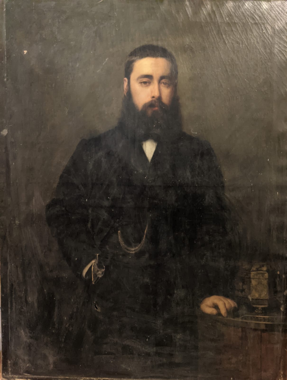 Restauration de tableau - avant