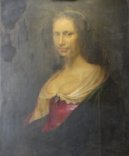 Restauration de tableau - avant