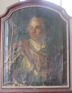 Restauration de tableau - avant