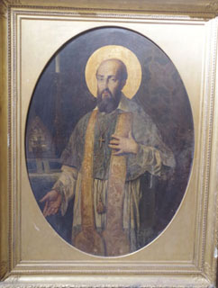 Restauration de tableau - avant