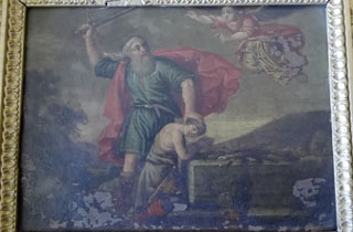 Restauration de tableau - avant