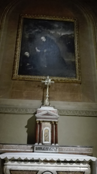 Restauration de tableau - avant