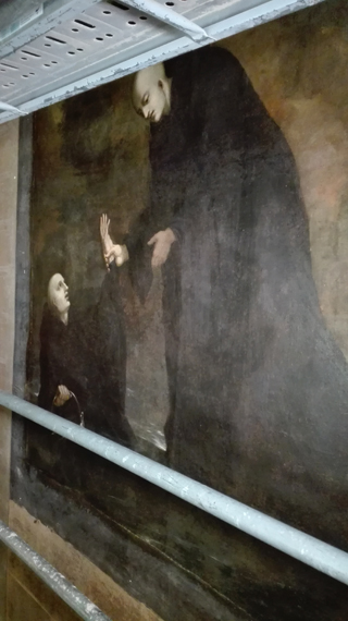 Restauration de tableau - avant