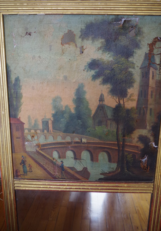 Restauration de tableau - avant