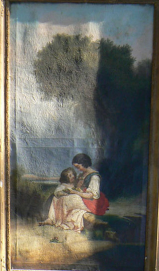 Restauration de tableau - avant