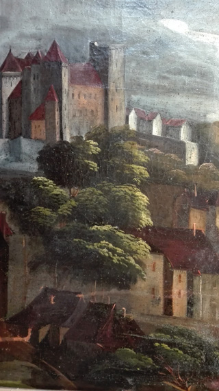 Restauration de tableau - avant