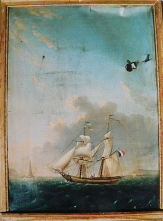 Restauration de tableau - avant
