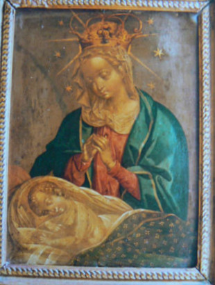 Restauration de tableau - avant