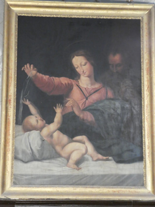 Restauration de tableau - avant